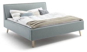 Čalouněná postel deria 140 x 200 cm světle modrá
