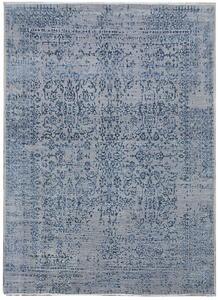 Diamond Carpets koberce Ručně vázaný kusový koberec Diamond DC-JK 1 Silver/blue - 245x305 cm