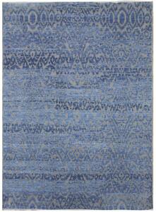 Diamond Carpets koberce Ručně vázaný kusový koberec Diamond DC-EKT 6 Silver/light blue - 180x275 cm