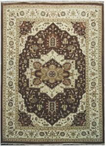 Diamond Carpets koberce Ručně vázaný kusový koberec Diamond DC-SIRAPI Brown/ivory - 245x305 cm