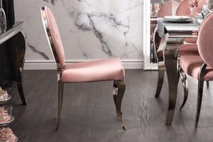Designová židle Rococo II růžová