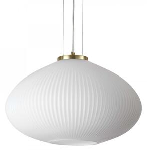 Ideal Lux 285191 závěsné stropní svítidlo Plisse Sp1 1x60W | E27 - mosaz, bílá