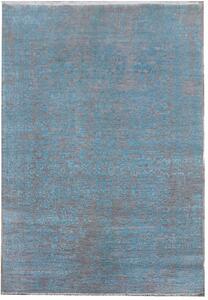 Diamond Carpets koberce AKCE: 140x200 cm Ručně vázaný kusový koberec Diamond DC-JK 1 Silver/light blue - 140x200 cm