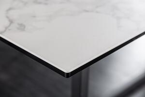 Keramický jídelní stůl Sloane 200 cm bílý mramor