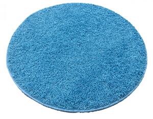 Vopi koberce Kusový kulatý koberec Color shaggy modrý - 57x57 (průměr) kruh cm