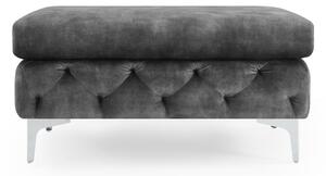 Designová taburetka Rococo tmavě šedá
