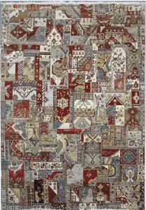 Diamond Carpets koberce Ručně vázaný kusový koberec Diamond DC-PATCH RED MULTI - 180x275 cm