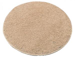 Vopi koberce Kusový kulatý koberec Color shaggy béžový - 67x67 (průměr) kruh cm