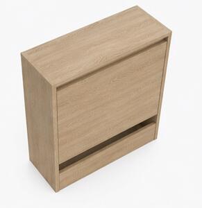 Botník, výklopná dvířka, dřevo kompozitní, 55x59x22 cm, dub sonoma, Dekorino BB20260034
