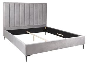 Designová postel Gallia 160 x 200 cm stříbrno-šedá