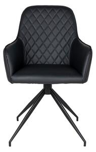 Designová otočná židle Gracelyn černá