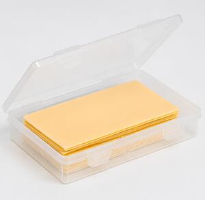 Dóza na sýry, s víkem, plast, 3x19x11 cm, průhledná, Dekorino DP20260022