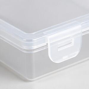 Dóza na sýry, s víkem, plast, 3x19x11 cm, průhledná, Dekorino DP20260022