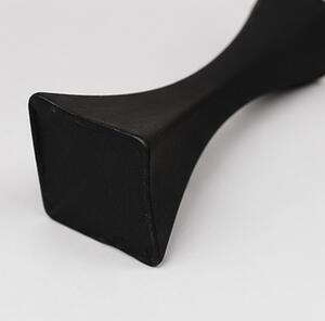 Váza, hranatá, plast, 16x4x4 cm, černá, Dekorino VD0260005
