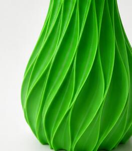 Váza, styl moderní, plast, 14x7,6x7,6 cm, zelená, Dekorino VD0260012