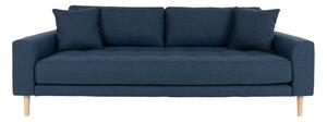 Designová 3-místná sedačka Ansley 210 cm tmavě modrá