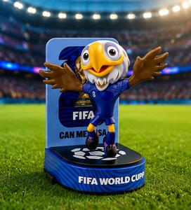 Figurka, Clutch, oficiální maskot FIFA MS 2026, výška 6 cm, plast, originál barvy, Dekorino SF20260006