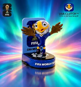 Figurka, Clutch, oficiální maskot FIFA MS 2026, výška 6 cm, plast, originál barvy, Dekorino SF20260006