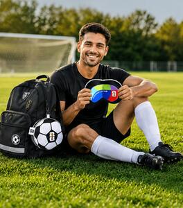Polštář, dekorativní, multifunkční, tvar míče, motiv WORLD CUP 2026, 16x16/29x16 cm, polyester/akryl/látka, tématika MS 2026, Dekorino PD20260002