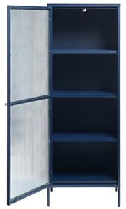 Designová vitrína Hazina 160 cm modrá