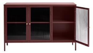 Designová komoda Hazina 132 cm vínová červená