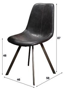 Jídelní židle Espana I Saddle PU black