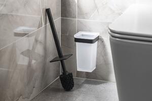 Sapho, SAMOA WC kartáč závěsný, černá matná/mléčné sklo