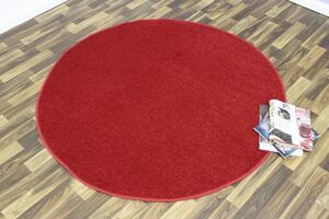 Hanse Home, Jednobarevní kusový koberec Nasty 101151 Rot kruh | Červená Typ: kulatý 133 cm