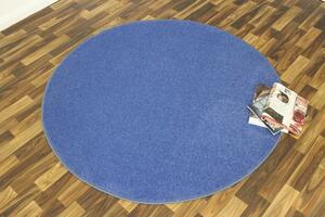 Hanse Home, Jednobarevní kusový koberec Nasty 101153 Blau kruh | Modrá Typ: kulatý 200 cm