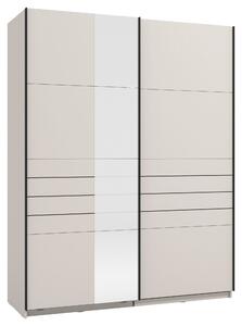 SKŘÍŇ S POSOUVACÍMI DVEŘMI, kašmírová, 145,5/217,5/60 cm Xora - Šatní skříně