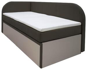 ČALOUNĚNÁ POSTEL, 90/200 cm černá Livetastic, Online Only