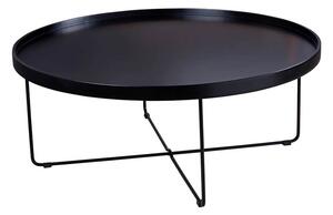 Konferenční stolek bunro Ø 90 cm černý