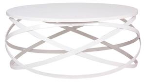 MUZZA Konferenční stolek doria Ø 80 cm bílý