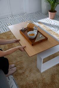 MUZZA Zvedací stolek torpo 108 x 60 cm bílý