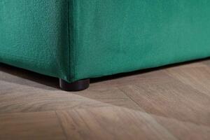 Designová taburetka Rococo 60 cm smaragdově-zelený samet