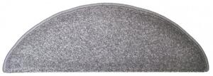 Vopi koberce Nášlapy na schody Eton šedý půlkruh, samolepící - 24x65 půlkruh (rozměr včetně ohybu)