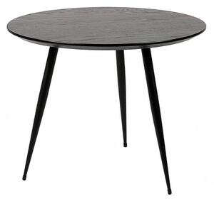 MUZZA Konferenční stolek halp Ø 50 cm černý