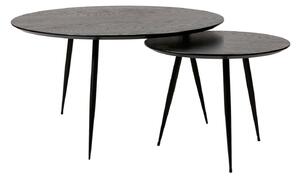 Konferenční stolek halp Ø 50 cm černý