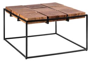 MUZZA Konferenční stolek dikaf 62 x 62 cm hnědý