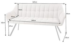 Designová lavice Vallerina 165 cm béžová