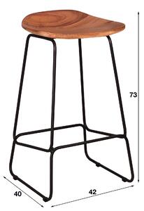 Barová židle Dakcia II Solid acacia natural