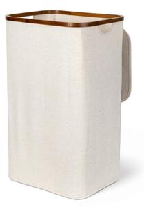 Krémový látkový koš na prádlo Bamboo/Linen – Bigso