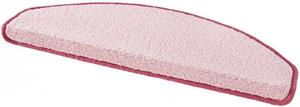 Hanse Home Collection koberce Sada 15ks nášlapů na schody: Fancy 103010 růžové - 23x65 půlkruh (rozměr včetně ohybu), sada 15 ks