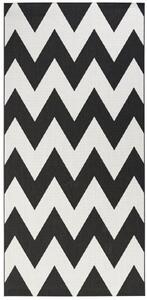 Hanse Home Collection koberce Kusový koberec Meadow 102738 schwarz/creme – na ven i na doma - 80x200 cm