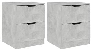 Noční stolky Joplin - 2 ks - 40x40x50 cm | betonově šedé