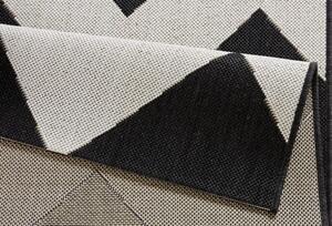 Hanse Home Collection koberce Kusový koberec Meadow 102738 schwarz/creme – na ven i na doma - 120x170 cm