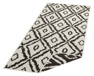 NORTHRUGS - Hanse Home koberce Kusový koberec Twin-Wendeteppiche 103134 schwarz creme - 80x150 cm