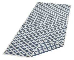 NORTHRUGS - Hanse Home koberce Kusový koberec Twin-Wendeteppiche 103128 blau creme ROZMĚR: 80x350