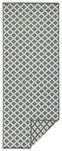 NORTHRUGS - Hanse Home, Kusový koberec Twin-Wendeteppiche 103125 grün creme | zelená Typ: 80x350 cm