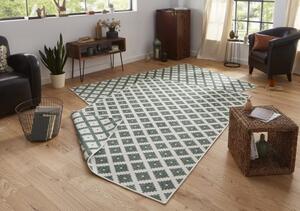 NORTHRUGS - Hanse Home koberce Kusový koberec Twin-Wendeteppiche 103125 grün creme ROZMĚR: 80x150